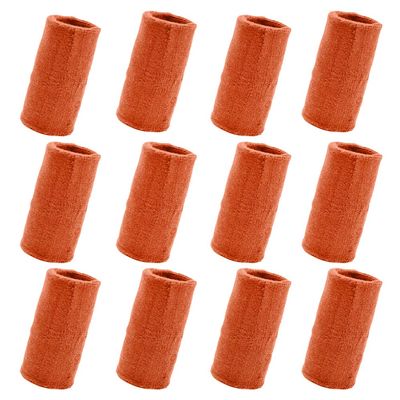 12-Pack Solid-Color Sports Wristbands