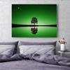 Feeby Nature Canvas Wall Art 60 x 40 cm – Green Tree and Water view 3