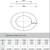 Jeremias Wall Escutcheon | 55 mm Edge Width | Black | 130 mm view 2