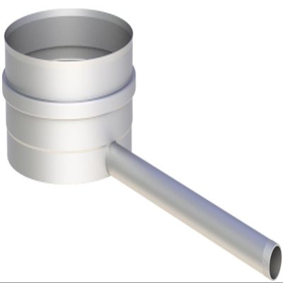 Condensate Tray with Drain, 250 mm, 1/2 in. Nipple, Ø80 mm