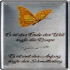 It Is the End, Says the Caterpillar; the Beginning, Says the Butterfly 20 x 30 cm Tin Sign 294 view 1
