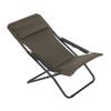 LAFUMA MOBILIER TRANSABED Padded Multi-Position Sun Lounger, AirComfort Fabric, Brown Taupe view 1