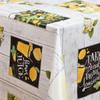 Vinyl Tablecloth, Lemon Tree Pattern, Yellow, 80 x 120 cm view 2