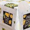 Vinyl Tablecloth, Lemon Tree Pattern, Yellow, 80 x 120 cm view 3