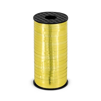 Gold Plastic Ribbon, 5 mm x 225 m