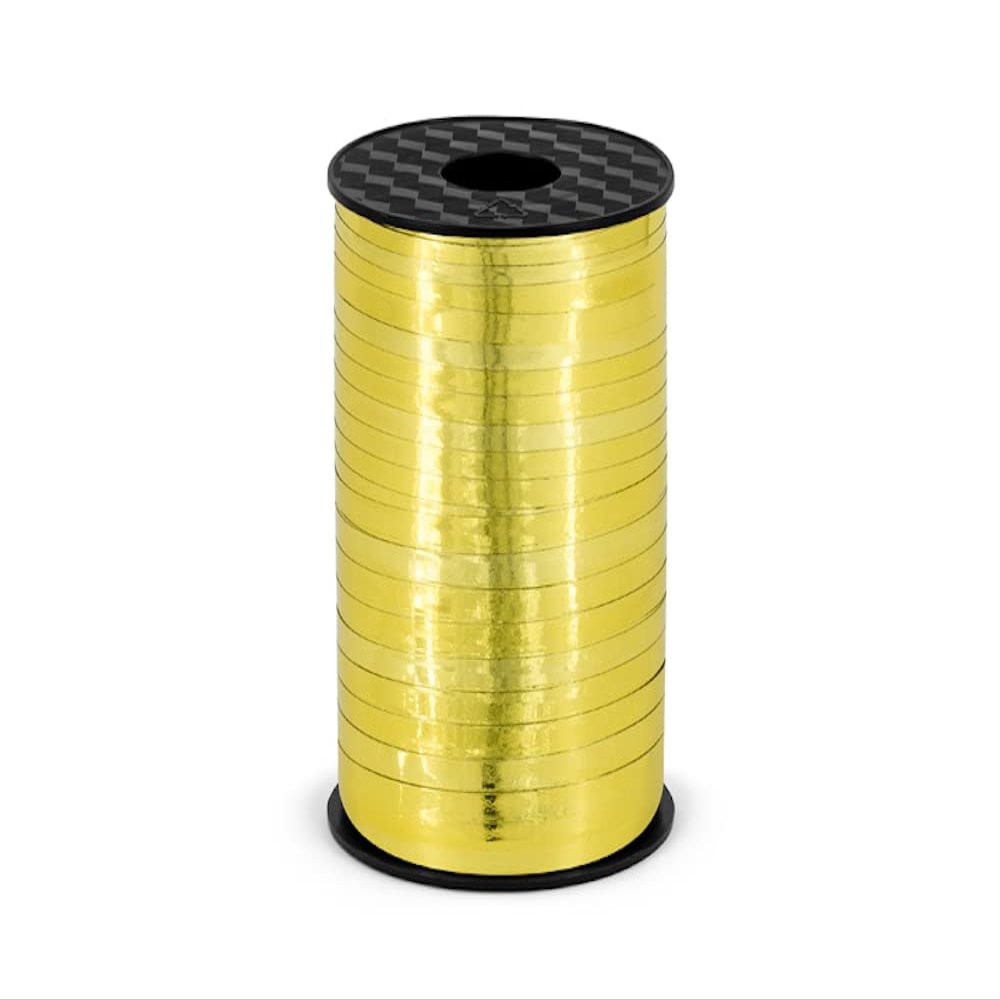 Gold Plastic Ribbon, 5 mm x 225 m