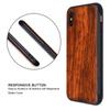 Boogice Rosewood Wood Case for iPhone X/XS, Slim Shock-Resistant Hybrid Case view 3