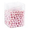 Ideen mit Herz Pearlescent Craft Beads with Holes, 8 mm, Pink, 120 g view 2