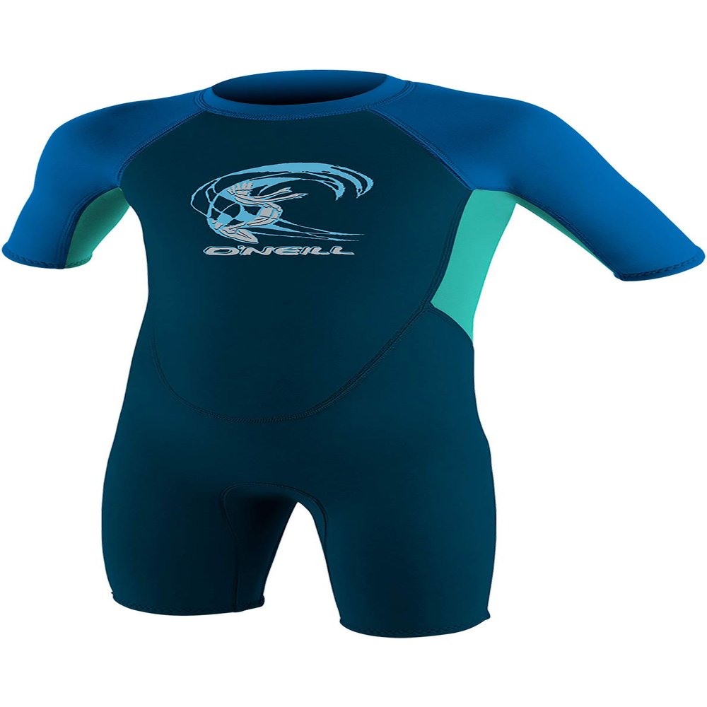 O'Neill Wetsuits Kids' Reactor Wetsuit, Slate/Sky/Ocean, 2