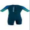 O'Neill Wetsuits Kids' Reactor Wetsuit, Slate/Sky/Ocean, 2 view 2
