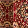 TAPISO Atlas Runner Rug by the Meter, Hallway Short-Pile Carpet, Kitchen, Living Room, Classic Floral Stripe Design, Red and Beige, Bedroom, KOTEX, 100 x 1200 cm view 3