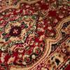 TAPISO Atlas Runner Rug by the Meter, Hallway Short-Pile Carpet, Kitchen, Living Room, Classic Floral Stripe Design, Red and Beige, Bedroom, KOTEX, 100 x 1200 cm view 4