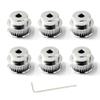 36-Tooth Timing Belt Pulleys, 6.35 mm Bore, for 6 mm Belts, 6-Pack view 1