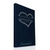 Hochzeitideal Family Register A4, Personalized, Linen Cover No. 161 (Dark Blue) view 1