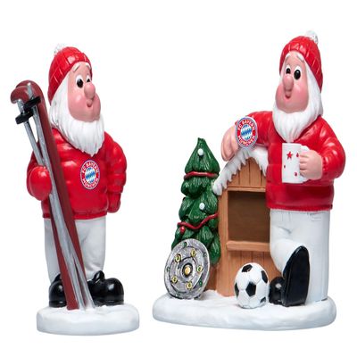 FC Bayern Munich Christmas Figurine 2-Piece Set FCB