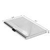 Professional Stainless Steel Business Card Holder, Beach Wedding Bird’s-Eye View, Silver 0117 view 3