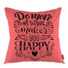 oFloral Decorative Pillow Cover with Motivational Quote, Signboard and Calligraphy Letter, Square, 45.7 x 45.7 cm view 1