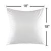 oFloral Decorative Pillow Cover with Motivational Quote, Signboard and Calligraphy Letter, Square, 45.7 x 45.7 cm view 3