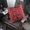 oFloral Decorative Pillow Cover with Motivational Quote, Signboard and Calligraphy Letter, Square, 45.7 x 45.7 cm view 4