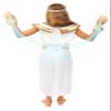 P'tit Clown Egyptian Costume for Girls, Children's Costume for Carnival, Costume Parties and Themed Events (Ages 7–9) view 3