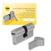 Yale Series 1000 Euro Profile Double Cylinder with Emergency Function, 30/40 mm, Satin Nickel, 5 Keys view 2