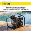 WASPPER Briggs & Stratton Portable Gasoline Clear-Water Pump, 21,000 L/h, 40 m Head, 3,600 RPM, 4-Stroke Engine, Accessories Included (WP20-B) view 2