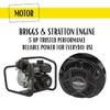 WASPPER Briggs & Stratton Portable Gasoline Clear-Water Pump, 21,000 L/h, 40 m Head, 3,600 RPM, 4-Stroke Engine, Accessories Included (WP20-B) view 4