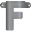 Folat 50054 Banner Letter F - Metallic Silver view 1