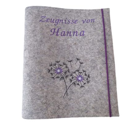Wool Felt Report Card Folder, DIN A4, Elementary School