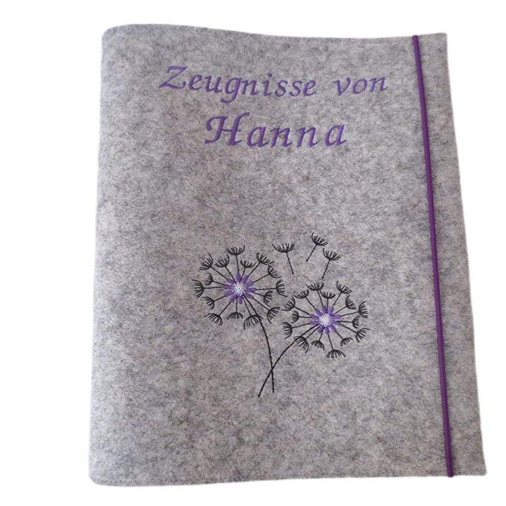 Wool Felt Report Card Folder, DIN A4, Elementary School