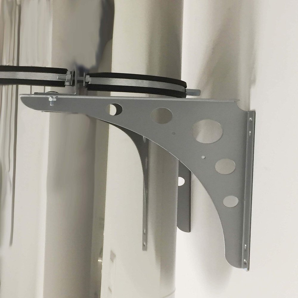 Wall-Mounted Intermediate Support – Heavy-Duty Support or Pipe Fastening (315 mm)