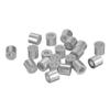 Sourcing Map 20-Pack Aluminum Wire Rope Sleeves, 3.4 mm, Silver-Tone view 1