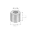 Sourcing Map 20-Pack Aluminum Wire Rope Sleeves, 3.4 mm, Silver-Tone view 3