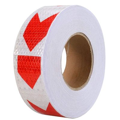 Reemky Reflective Warning Tape, 2 in x 16.4 ft, Fluorescent Safety Arrow Stickers, 6 Colors Available (5 cm x 5 m)