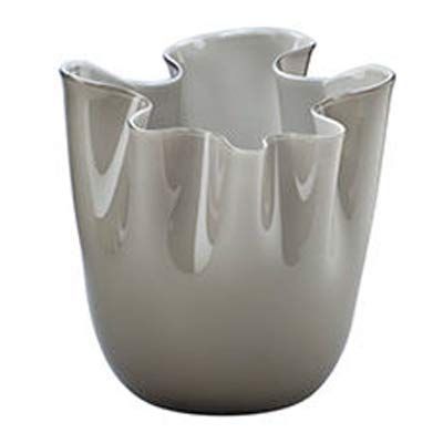 Venini Tuch Crystal Glass Vase, Taupe, 700.00