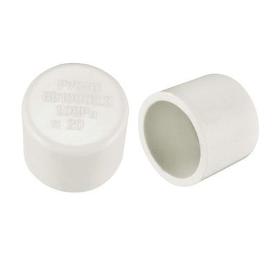 sourcing map PVC Pipe Caps, 20 mm, 2 pcs