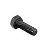 sourcing map 3-Piece M8 x 30 mm Left-Hand Hex Head Screws, Black Carbon Steel view 2