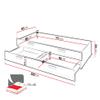 Mirjan24 Pok PO14 Lower Bed with Foam Mattress for Pok PO13 Bed view 3