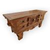 Kinaree Surakarta Teak Sideboard with Hand-Carved Front view 1