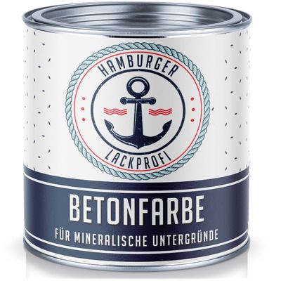 Hamburger Lack-Profi Satin-Matte Concrete Paint, Graphite Gray RAL 7024, Floor and Facade Coating (1 L)