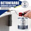 Hamburger Lack-Profi Satin-Matte Concrete Paint, Graphite Gray RAL 7024, Floor and Facade Coating (1 L) view 3