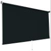 Spring Roller Blind, Center-Pull Daylight Blind, 60–200 cm Wide, 180 cm High, Light-Transmitting Fabric, Metal Mounting Brackets, Window and Sun Glare Protection, 150 x 180 cm / Black view 2