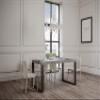 Itamoby Tecno Premium Extendable Table, 180–440 cm, Concrete & Anthracite, 180 × 90 × 77 cm view 1