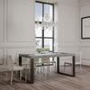 Itamoby Tecno Premium Extendable Table, 180–440 cm, Concrete & Anthracite, 180 × 90 × 77 cm view 2