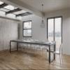 Itamoby Tecno Premium Extendable Table, 180–440 cm, Concrete & Anthracite, 180 × 90 × 77 cm view 3