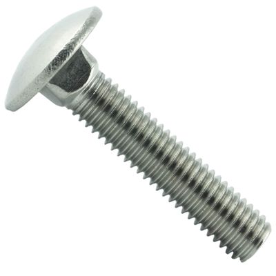 Eisenwaren2000 | M6 x 110 mm Stainless Steel A2 Carriage Bolts with Square Neck, 20-Pack