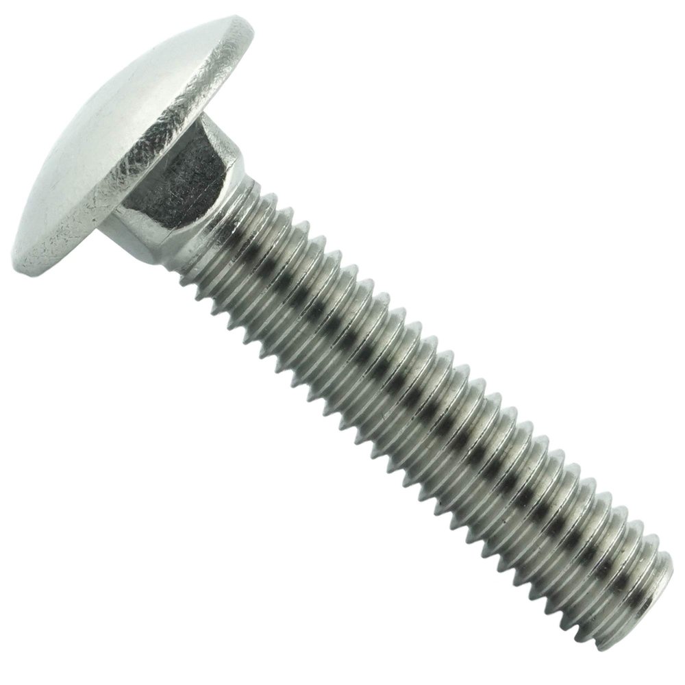 Eisenwaren2000 | M6 x 110 mm Stainless Steel A2 Carriage Bolts with Square Neck, 20-Pack