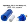 Creation Core High-Pressure PCP Hand Pump Oil-Water Separator, 30 MPa, Blue view 3
