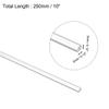 sourcing map Clear PMMA Acrylic Square Rod, 0.12 x 0.12 x 10 in view 2