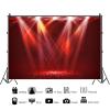 YongFoto 1.5 x 1 m Polyester Stage Photo Backdrop, Red Bokeh Shining Light Glitter Spotlight for Concerts, Music Shows, Parties, Events, Photography and Video view 3